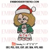 Chibi Chucky Elf Christmas Embroidery Design, Horror Movie Machine Embroidery Digitized Pes Files