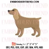 Labrador Retriever Dog Embroidery Design, Dog Lover Machine Embroidery Digitized Pes Files