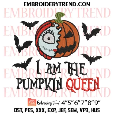 Pumpkin Jack Halloween Embroidery Design, The Nightmare Before Christmas Machine Embroidery Digitized Pes Files