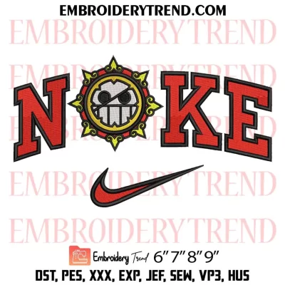 Scratchmen Apoo Logo x Nike Embroidery Design, One Piece Anime Machine Embroidery Digitized Pes Files