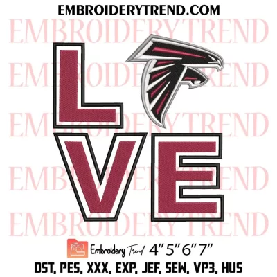 Atlanta Falcons Logo Embroidery Design File – NFL Logo – American Football Embroidery Machine