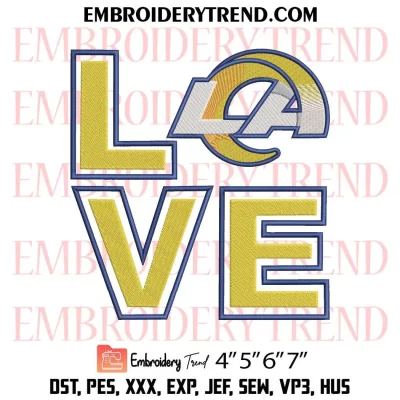 They Not Like Us Los Angeles Rams Embroidery Design, NFL Football Logo Machine Embroidery Digitized Pes Files