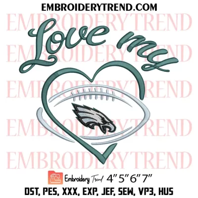 They Not Like Us Philadelphia Eagles Embroidery Design, NFL Football Logo Machine Embroidery Digitized Pes Files