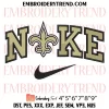 New Orleans Saints Circle Logo Embroidery Design, NFL Team Machine Embroidery Digitized Pes Files