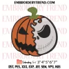 I Am The Pumpkin King Embroidery Design, Halloween Pumpkin Jack Machine Embroidery Digitized Pes Files