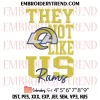 Los Angeles Rams Est 1936 Embroidery Design, NFL Logo Machine Embroidery Digitized Pes Files