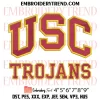 USC Trojans x Nike Embroidery Design, NCAA Football Machine Embroidery Digitized Pes Files