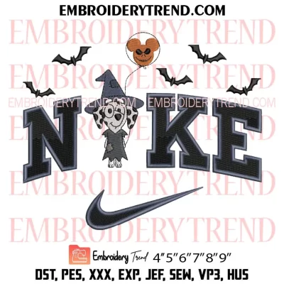 Bluey Chloe Halloween x Nike Embroidery Design, Halloween Gift Cute Machine Embroidery Digitized Pes Files