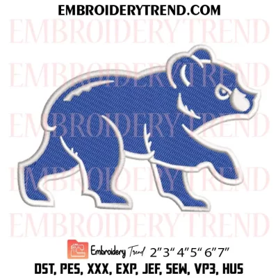 Chicago Cubs Alternate Embroidery Design, Logo Baseball Sport Machine Embroidery Digitized Pes Files