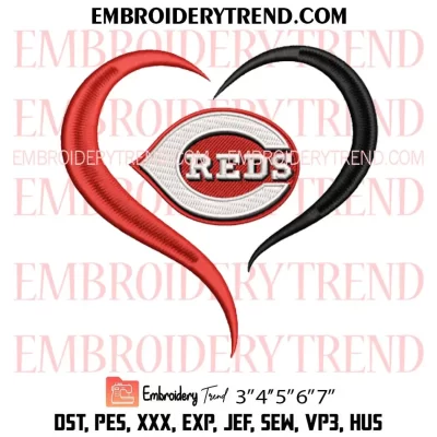 Cincinnati Reds x Nike Embroidery Design, Baseball Sport Machine Embroidery Digitized Pes Files