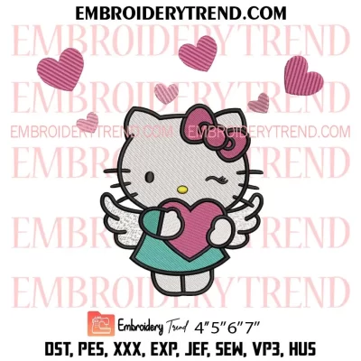 Hello Kitty Devil x Nike Embroidery Design, Kitty Devil Halloween Machine Embroidery Digitized Pes Files