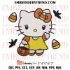 Hello Kitty Frankenstein Embroidery Design, Cute Ghost Halloween Machine Embroidery Digitized Pes Files