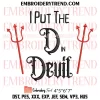 Devil Halloween Embroidery Design, Disney Halloween Machine Embroidery Digitized Pes Files