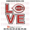 Cincinnati Reds x Nike Embroidery Design, Baseball Sport Machine Embroidery Digitized Pes Files