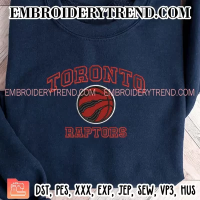 NBA Toronto Raptors Embroidery Design, Basketball Machine Embroidery Digitized Pes Files