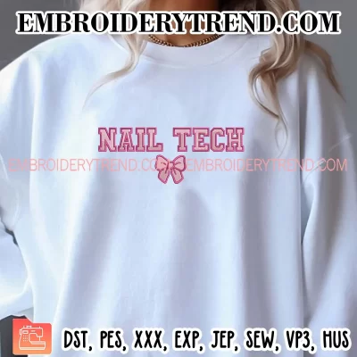 Nall Tech Embroidery Design, Custom Machine Embroidery Digitized Pes Files