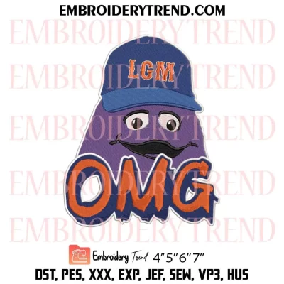 OMG New York Mets Embroidery Design, Baseball Machine Embroidery Digitized Pes Files