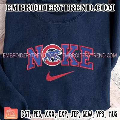 Nike Chicago Cubs Alternate Embroidery Design, Chicago Cubs Logo Machine Embroidery Digitized Pes Files