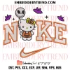 Nike Hello Kitty Candy Corn Embroidery Design, Cat Candy Halloween Machine Embroidery Digitized Pes Files