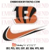 Love My Cincinnati Bengals Embroidery Design, Football Team NFL Machine Embroidery Digitized Pes Files