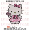 Hello Kitty Strawberries x Nike Embroidery Design, Cute Kitty Machine Embroidery Digitized Pes Files