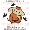 Pikachu Pumpkin Halloween Embroidery Design, Pokemon Halloween Machine Embroidery Digitized Pes Files