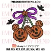 Bluey Indy Halloween Embroidery Design, Indy With Balloon Halloween Machine Embroidery Digitized Pes Files