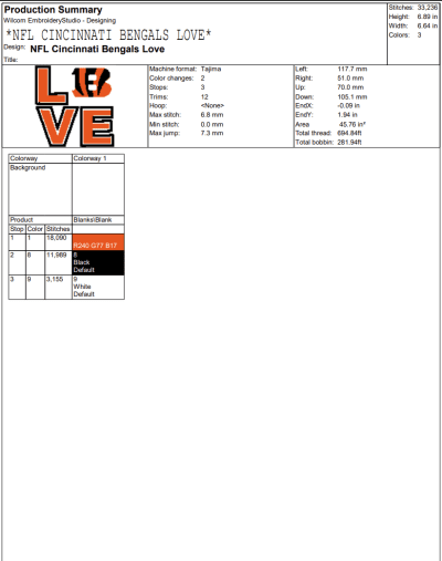 NFL Cincinnati Bengals Love Embroidery Design, Football Fan Machine Embroidery Digitized Pes Files