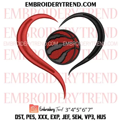 Nike Toronto Raptors Embroidery Design, Basketball NBA Machine Embroidery Digitized Pes Files