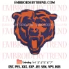 Chicago Bears Embroidery Design, NFL Logo Machine Embroidery Digitized Pes Files