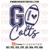 Go Commanders Football Embroidery Design, Washington Commanders Machine Embroidery Digitized Pes Files