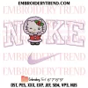 Strawberry Shortcake Hello Kitty Embroidery Design, Cute Strawberry Kitty Girl Machine Embroidery Digitized Pes Files