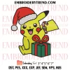 Pikachu Thats It Im Not Going Embroidery Design, Santa Pokemon Christmas Machine Embroidery Digitized Pes Files