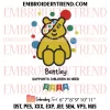 Children In Need 2024 Embroidery Design, Cute Pudsey Bear Machine Embroidery Digitized Pes Files