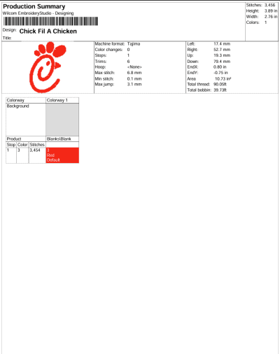 Chick Fil A Chicken Embroidery Design, Chick Fil A Logo Machine Embroidery Digitized Pes Files