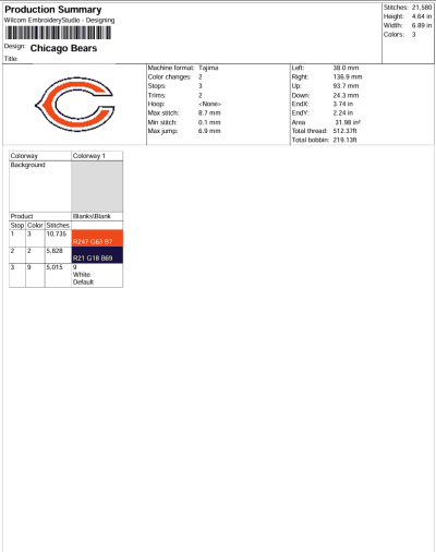 Chicago Bears Embroidery Design, NFL Logo Machine Embroidery Digitized Pes Files