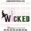 Shiz University Embroidery Design, Wicked Musicals Gift Machine Embroidery Digitized Pes Files