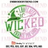 Elements Broom Wicked Embroidery Design, Wicked The Musical Machine Embroidery Digitized Pes Files