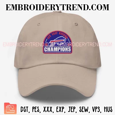 Buffalo Bills 2024 AFC East Division Champions Embroidery Design, Football Buffalo Bills Machine Embroidery Digitized Pes Files