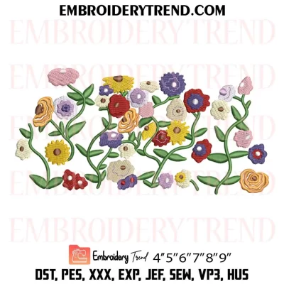 Eras Tour Piano Flowers Embroidery Design, Taylor Swift Machine Embroidery Digitized Pes Files