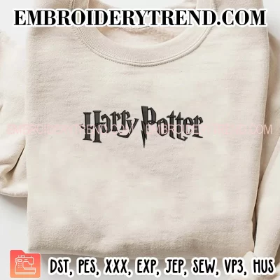 Harry Potter Logo Embroidery Design, Movie Machine Embroidery Digitized Pes Files