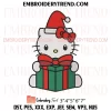 Kuromi with Christmas Gift Embroidery Design, Kuromi Santa Holiday Machine Embroidery Digitized Pes Files