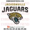 Jacksonville Jaguars Est 1995 Embroidery Design, American Football Logo Machine Embroidery Digitized Pes Files