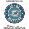 Miami Dolphins Hello Kitty Cheerleader Embroidery Design, American Football Fan Machine Embroidery Digitized Pes Files