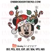 Mickey Face Reindeer Christmas Embroidery Design, Disney Santa Mickey Machine Embroidery Digitized Pes Files