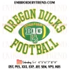 Oregon Ducks 2024-2025 Embroidery Design, College Football Machine Embroidery Digitized Pes Files