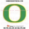 Oregon Ducks x Nike Embroidery Design, NCAA Sport Machine Embroidery Digitized Pes Files