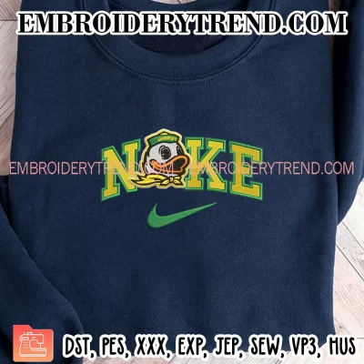 Oregon Ducks x Nike Embroidery Design, NCAA Sport Machine Embroidery Digitized Pes Files