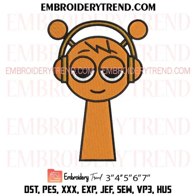 Oren Incredibox Sprunki Embroidery Design, Sprunki Game Machine Embroidery Digitized Pes Files