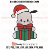 Snoopy with Christmas Gift Embroidery Design, Snoopy Santa Holiday Machine Embroidery Digitized Pes Files